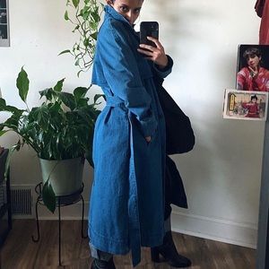 Denim Trench Coat size Medium